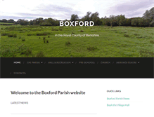 Tablet Screenshot of boxford.org.uk